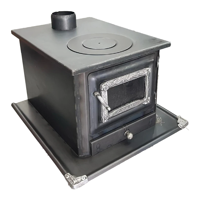 Large Glass-Front Wood Stove WS005