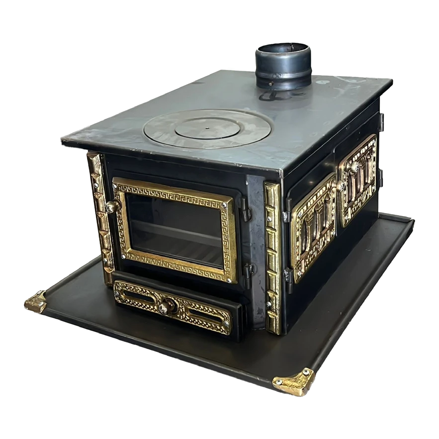 Large Two-Door Wood Stove with Oven WS012