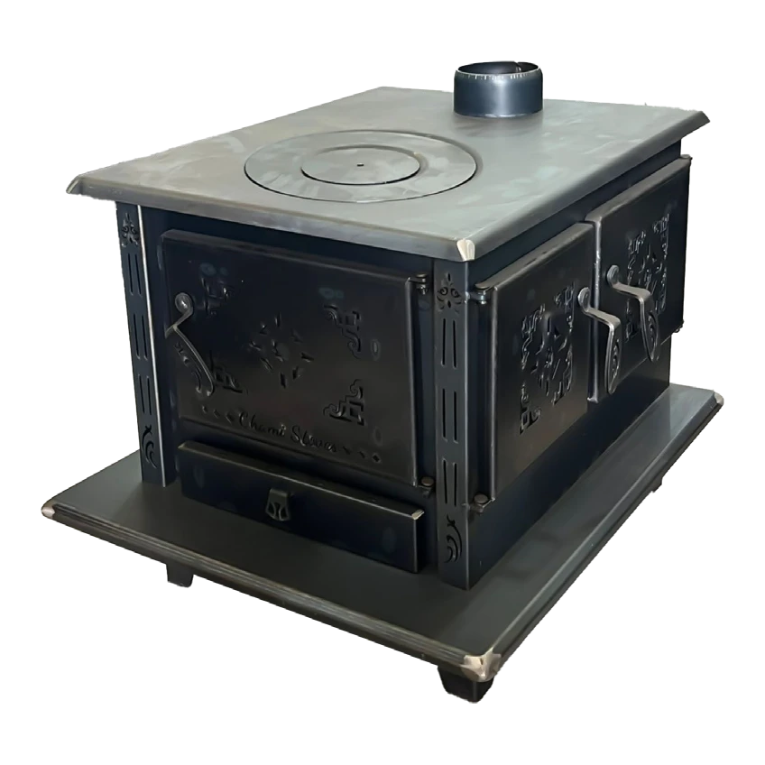 Large Wood Stove with Oven — 4 mm Top WS013
