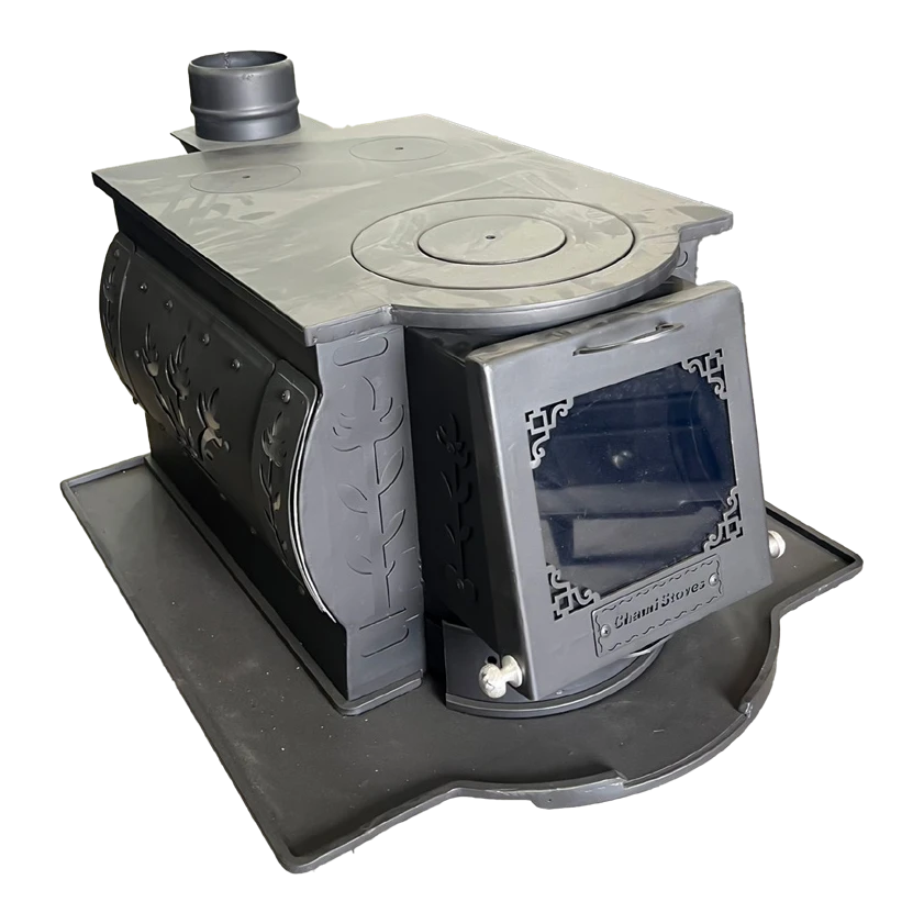 Submarine-Style Wood Stove WS018