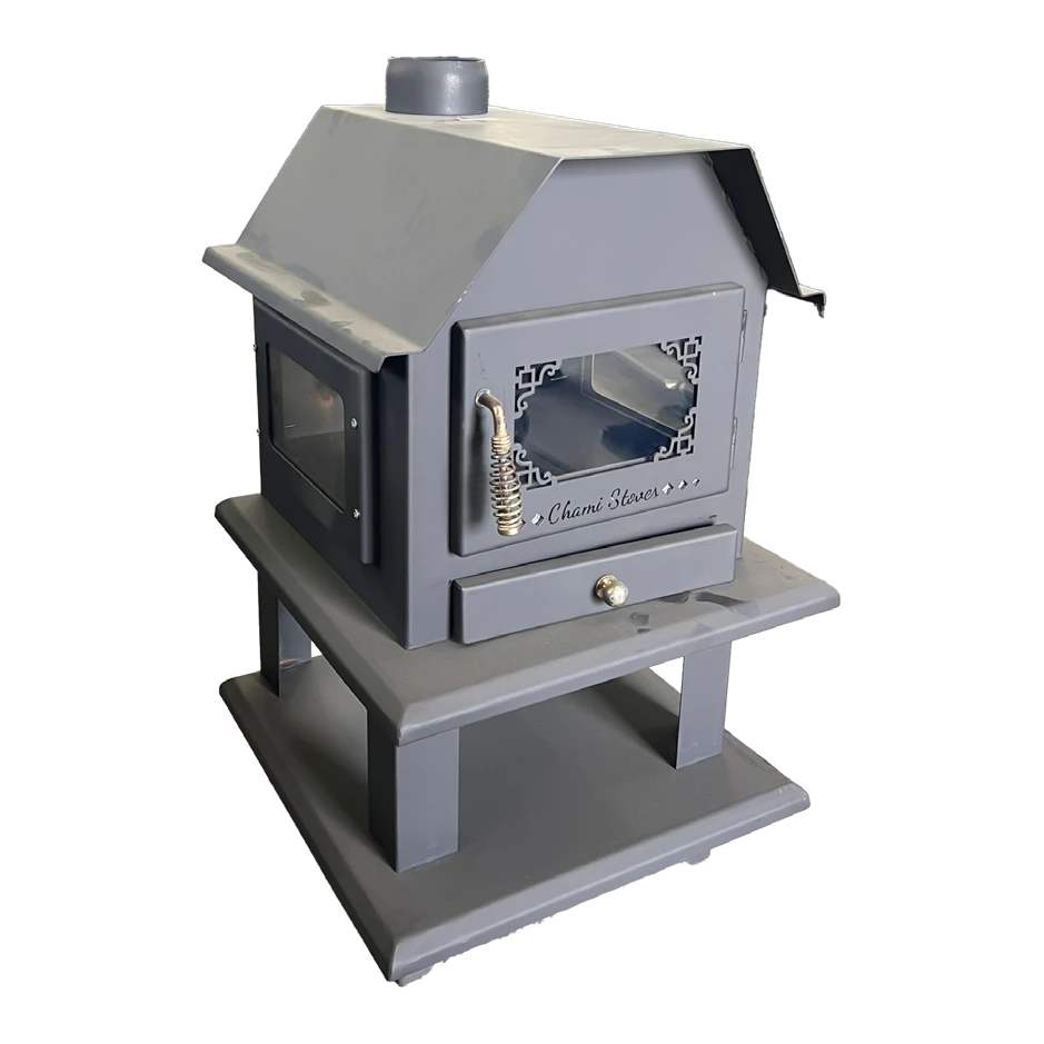 Small 3-Sided Gable Wood Stove WS030