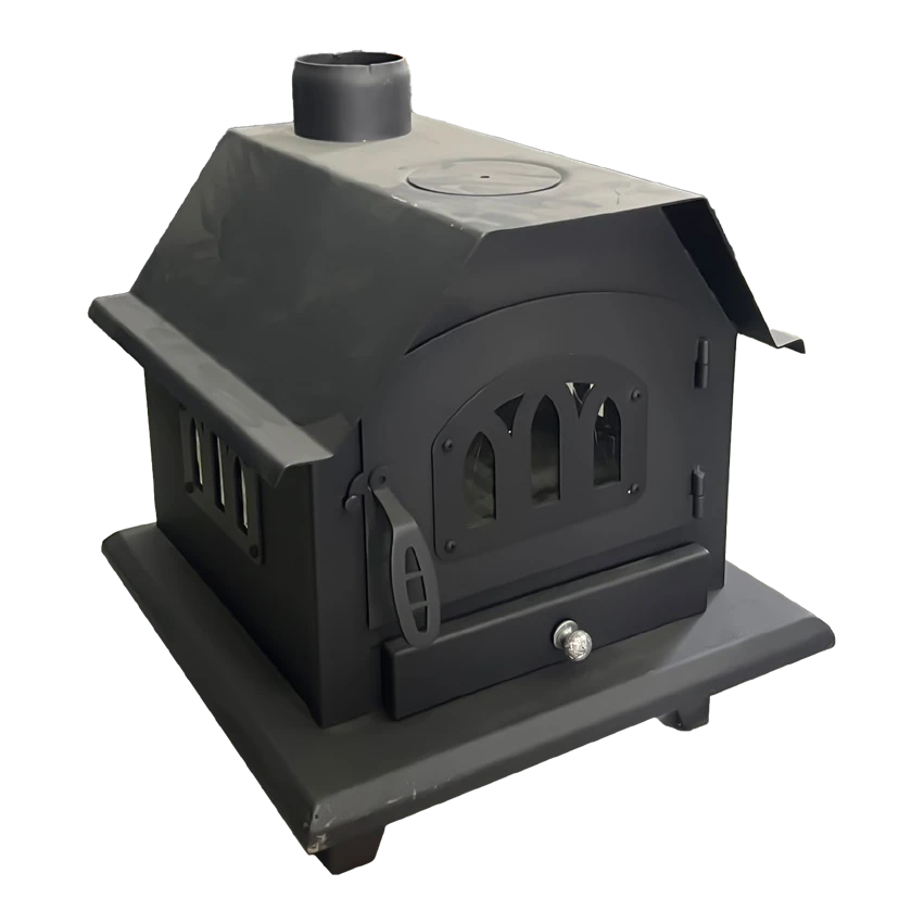 Small Decorative Gable Wood Stove with Enamel WS031
